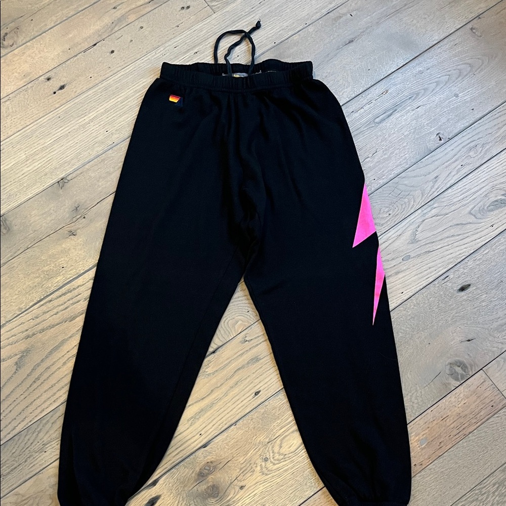 Medium black aviator nation sweatpants